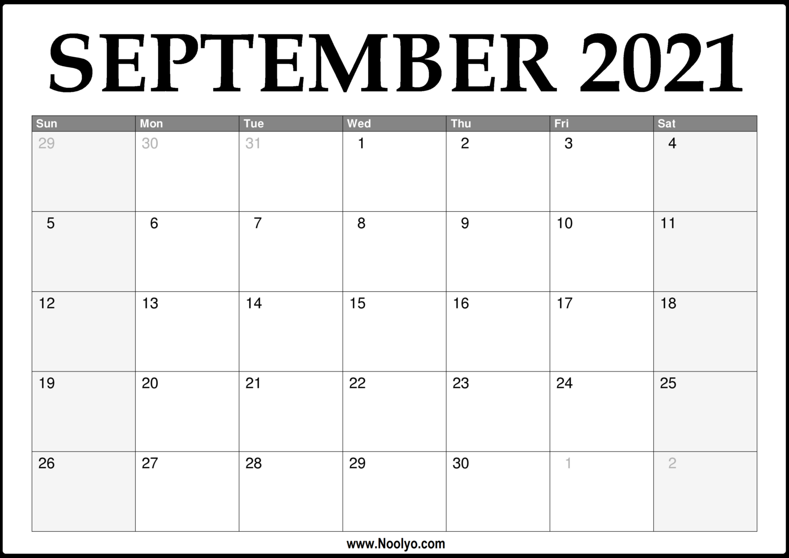 3 Month Calendar 2021 July August September – Noolyo.com