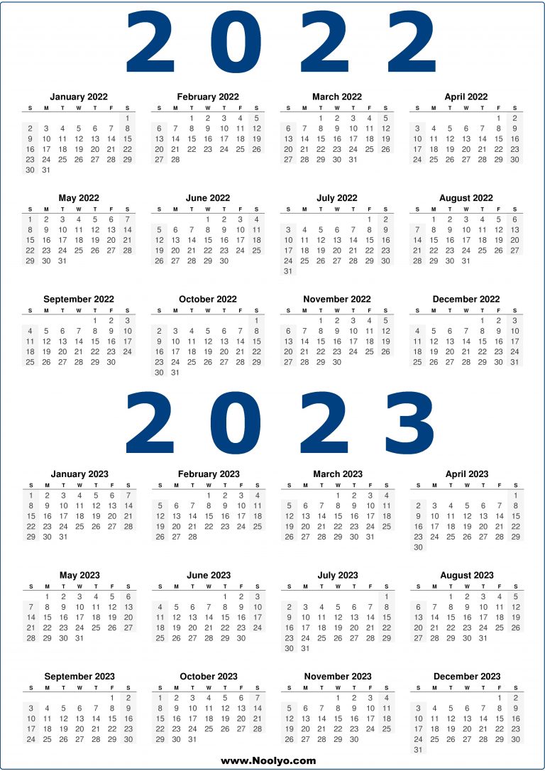 14 2023 Calendar 2024 2022 Calendar With Holidays Printable 2023